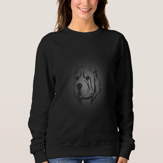 Sudadera Shar Pei dog     for men women (Anverso)