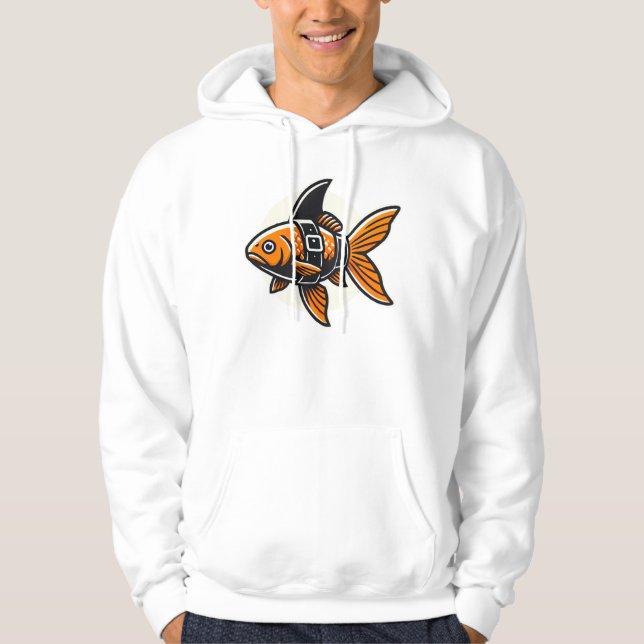 Sudadera Shark-Fin Goldfish T-Shirt by Vin Zzep (Anverso)