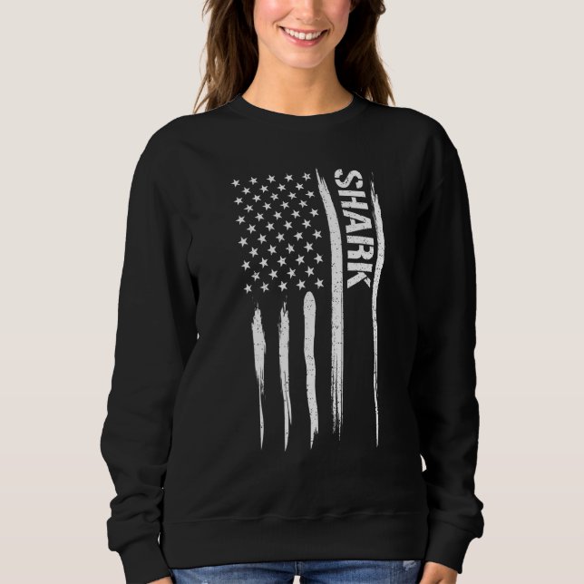 Sudadera Shark Shark - American Flag Sayings_1 (Anverso)