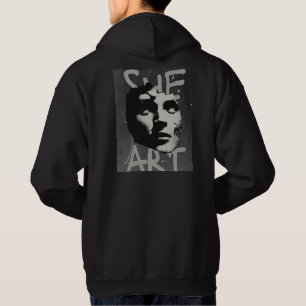 Sudadera She Art - Abstract Female Portrait Hoodie
