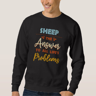 Sudadera Sheep Answer To All Problems Animal Meme Humor