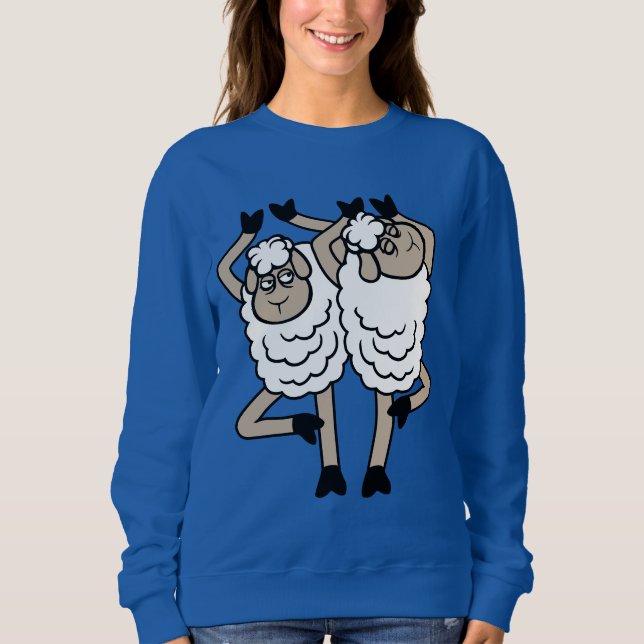 Sudadera Sheep Couple Annoyed Bothered Tree Pose Yoga Bumpi (Anverso)