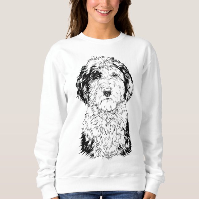 Sudadera Sheepadoodle Perro Mamá Perro Lover (Anverso)