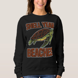 Sudadera Shell Yeah Cute Turte Marine Animal Tortoise Se