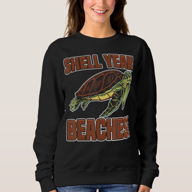 Sudadera Shell Yeah Cute Turte Marine Animal Tortoise Se (Anverso)