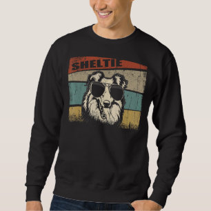 Sudadera Sheltie Dog Guay Estilo retro simple