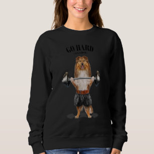 Sudadera Sheltie Dog Músculo entrenamiento Halterofilia Fit