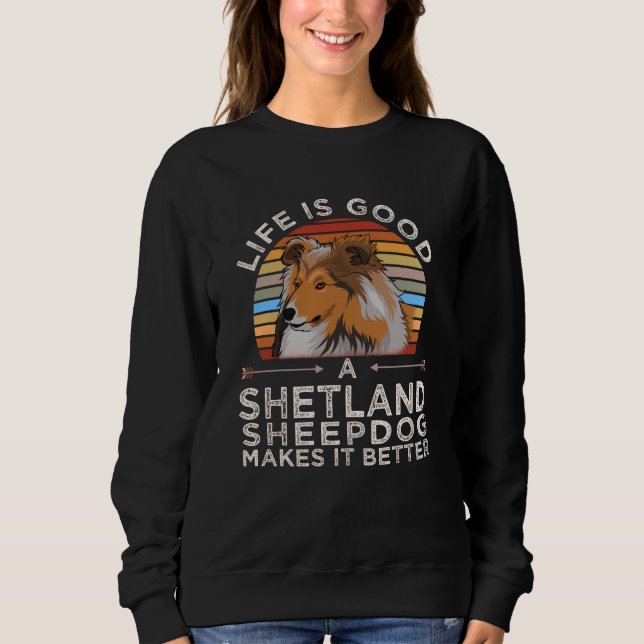 Sudadera Sheltie Shetland Sheepdog Gift Idea (Anverso)