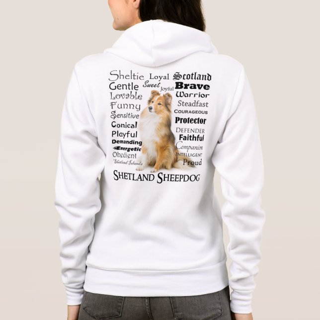 Sudadera Sheltie Traits Hoodie (Reverso)
