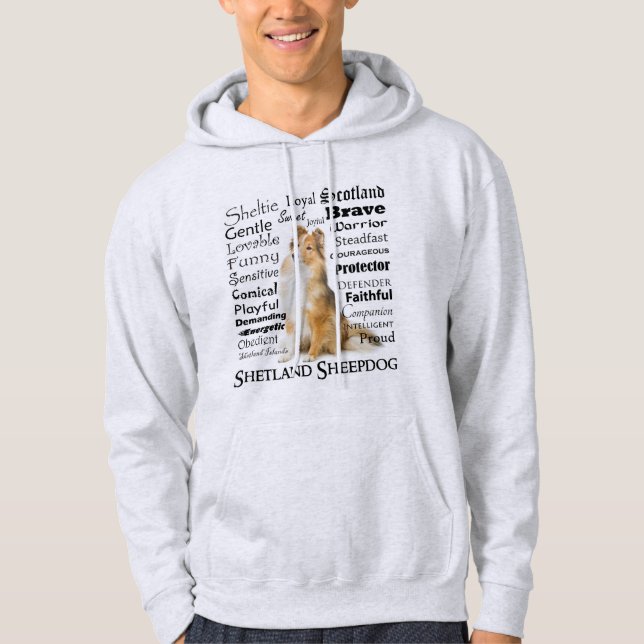 Sudadera Sheltie Traits Hoodie (Anverso)