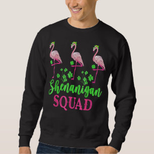 Sudadera Shenanigan Squad Irlandés Flamingo Leprechaun St P