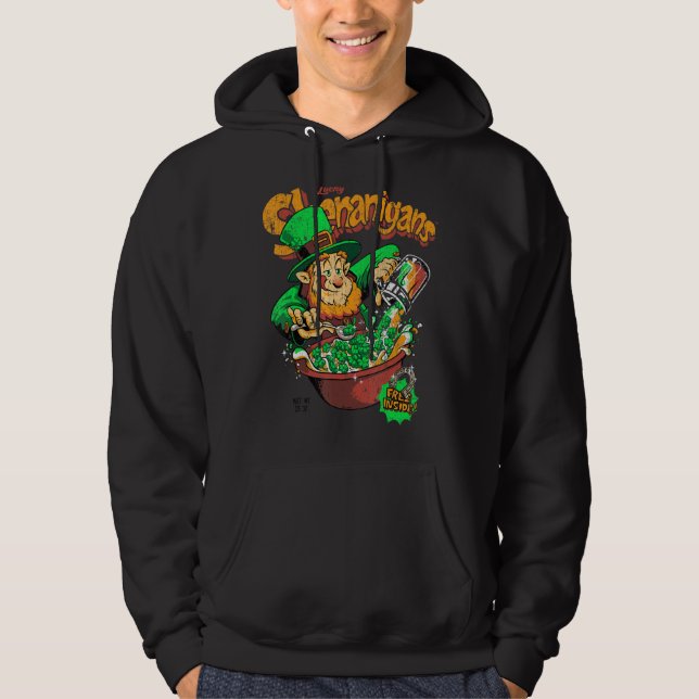 Sudadera Shenanigans Cereal Irlandés Shamrock St Patricks D (Anverso)
