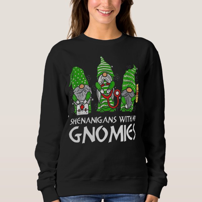 Sudadera Shenanigans con mi enfermera de nómadas el Día de  (Anverso)