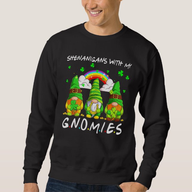 Sudadera Shenanigans con mis gnomies el hogar del Día de Sa (Anverso)