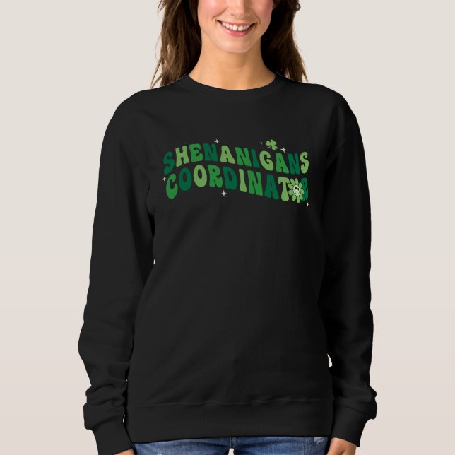 Sudadera Shenanigans Coordinator Shamrock Ireland St Patric (Anverso)