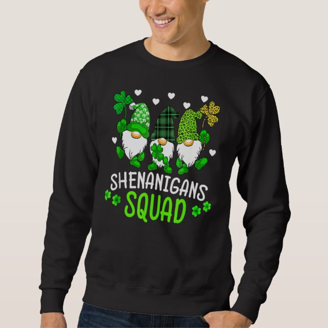 Sudadera Shenanigans Escuadrón de Niños Gnomies St Patrick (Anverso)