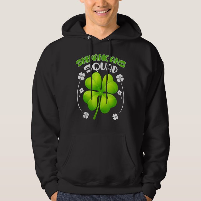 Sudadera Shenanigans Squad Funny St Patricks Day Group Drin (Anverso)