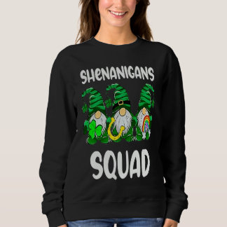 Sudadera Shenanigans Squad Gnomes St Patrick's Day Men Wome