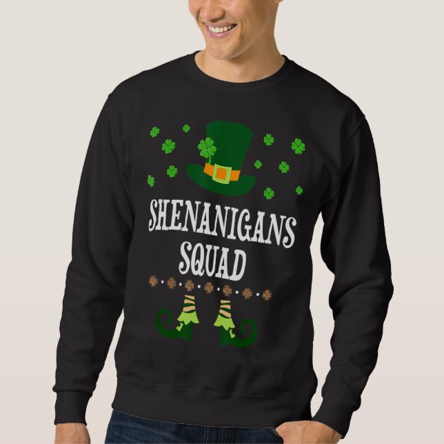 Sudadera Shenanigans Squad Irish Funny Saint Patricks Day (Anverso)