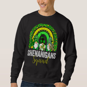 Sudadera Shenanigans Squad Irish Gnomes Rainbow St Patrick