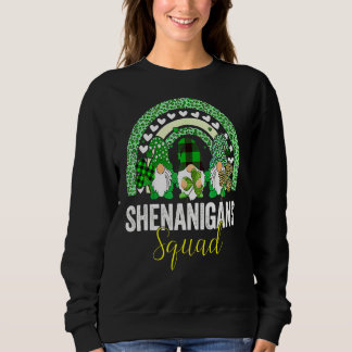 Sudadera Shenanigans Squad Irish Gnomes Rainbow St Patrick