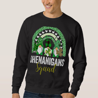 Sudadera Shenanigans Squad Irish Gnomes Rainbow St Patrick
