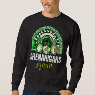 Sudadera Shenanigans Squad Irish Gnomes Rainbow St Patrick