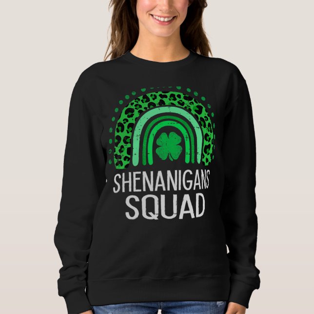 Sudadera Shenanigans Squad Irish St Saint Patrick S Day Fu (Anverso)
