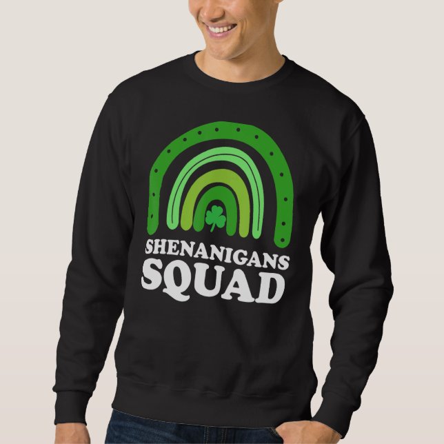 Sudadera Shenanigans Squad St Patricks Day Gnomes Green Pro (Anverso)