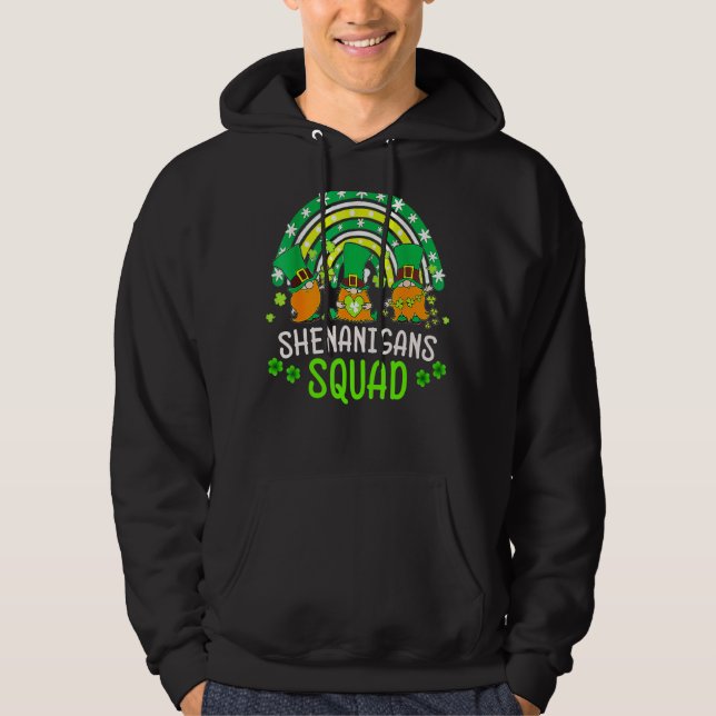 Sudadera Shenanigans Squad St Patricks Day Gnomes Green Pro (Anverso)