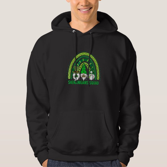 Sudadera Shenanigans Squad St Patricks Day Gnomes Green Pro (Anverso)