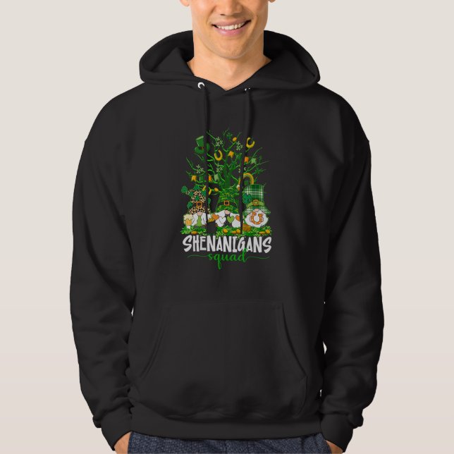 Sudadera Shenanigans Squad St Patricks Day Gnomes Green Tre (Anverso)