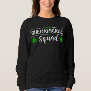 Sudadera Shenanigans Squad St Patricks Day Profesor Verde P