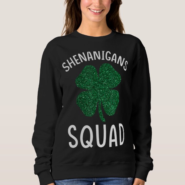 Sudadera Shenanigans Squad Teacher Shamrock St Patrick S Da (Anverso)