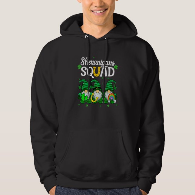 Sudadera Shenanigans Squad Teachers St Patricks Day Gnomes (Anverso)
