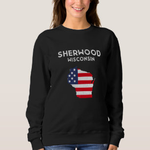 Sudadera Sherwood Wisconsin EE. UU. Estado América Viajes W
