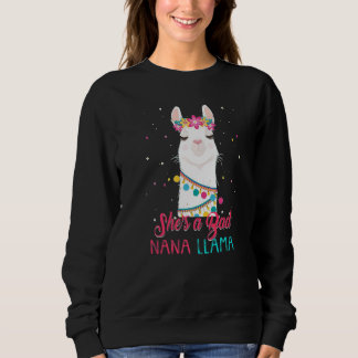 Sudadera She's a Bad Nana Llama Mother's
