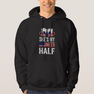 Sudadera Shes mi bebedor semicírculo Pareja Matanza Bebida 