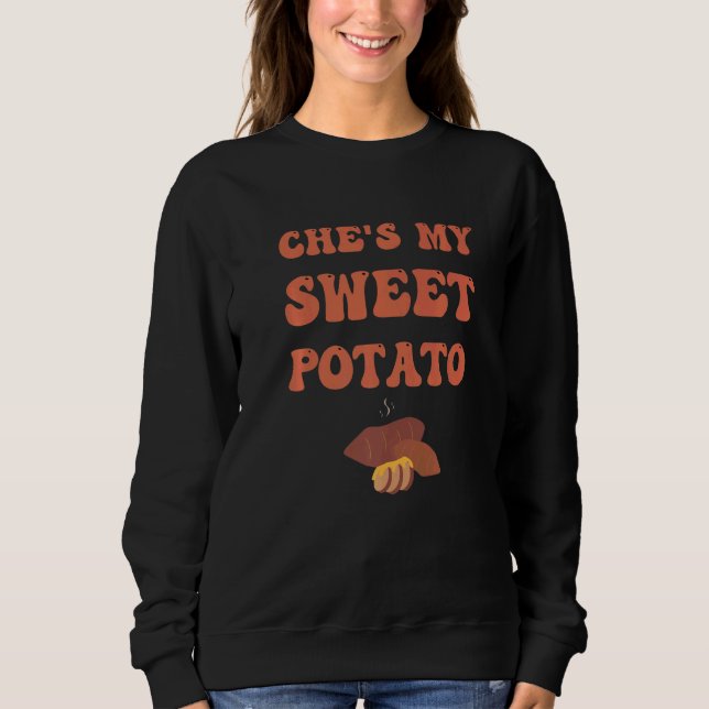 Sudadera She's My Sweet Potato I Yam Set Couples Thanksgivi (Anverso)