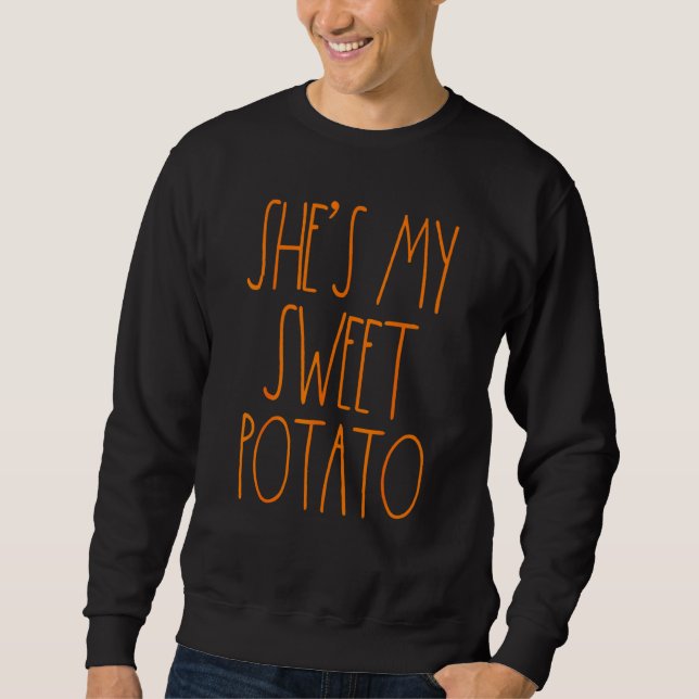 Sudadera Shes My Sweet Potato I Yam Set Thankending Couple (Anverso)