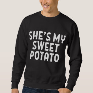 Sudadera Shes My Sweet Potato Mateo Parejas Acción de Graci