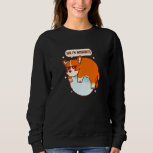Sudadera Shh soy Incorgnito Corgi Perro Pet Pun disimulado