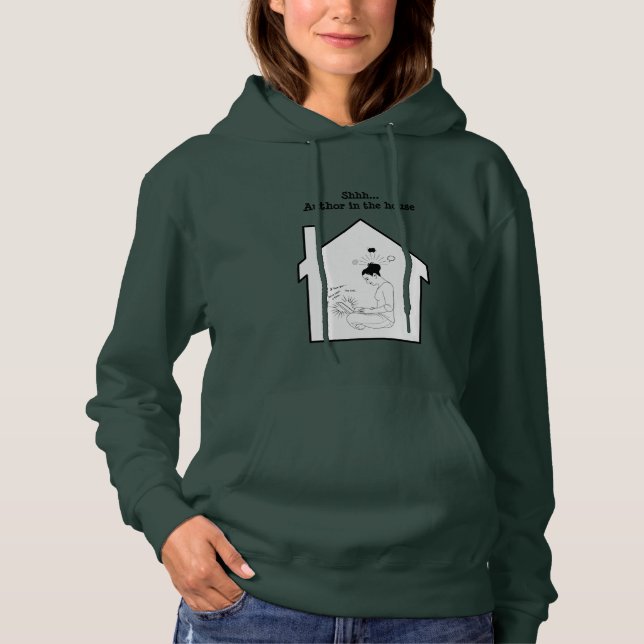 Sudadera SHHH... AUTOR EN LA Camiseta DE LA CASA (Anverso)