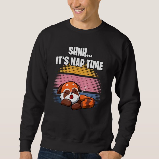 Sudadera Shhh  It's Nap Time  Sleepy Red Panda (Anverso)