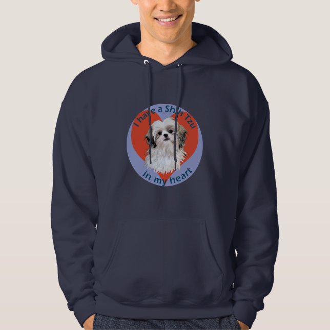 Sudadera Shi Tzu en mi corazón (Anverso)