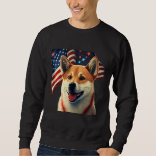 Sudadera Shiba Inu 4 de Julio  Shiba Inu EE. UU.