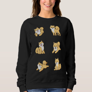 Sudadera Shiba Inu cachorros gráficos Tee Cute Shiba Inu