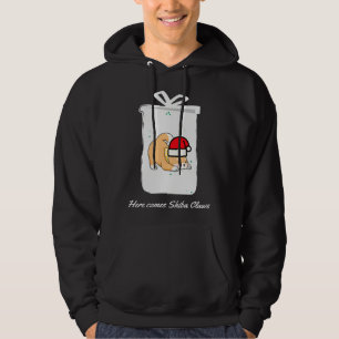 Sudadera Shiba Inu Con Gorro De Santa