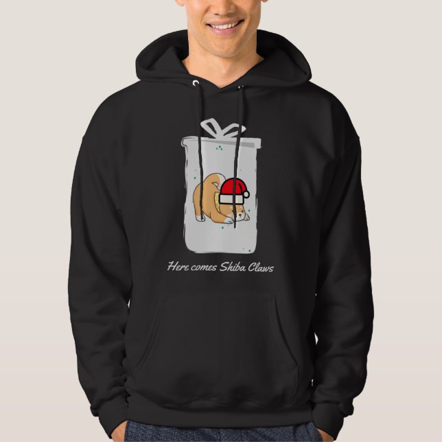 Sudadera Shiba Inu Con Gorro De Santa (Anverso)