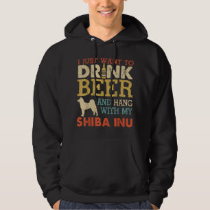 Sudadera Shiba Inu Dad Bebe Beer Hang Con Perro Hombres Gra